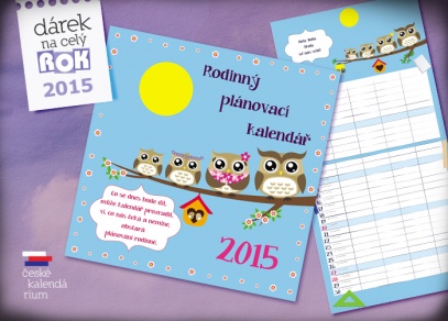 Rodinný plánovací kalendář 2015
